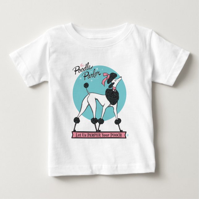 Poodle Parlour Baby T-Shirt (Front)