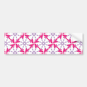 Poodle Pattern Illustration customisable Bumper Sticker