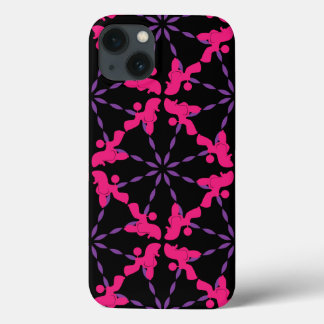 Poodle Pattern Illustration customisable iPhone 13 Case
