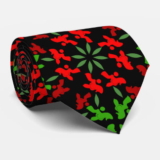 Poodle Pattern Illustration customisable Tie