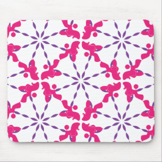 Poodle Pattern Illustration customizable Mouse Pad