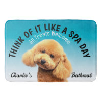 Poodle Personalised Dog Lover Bath Mat