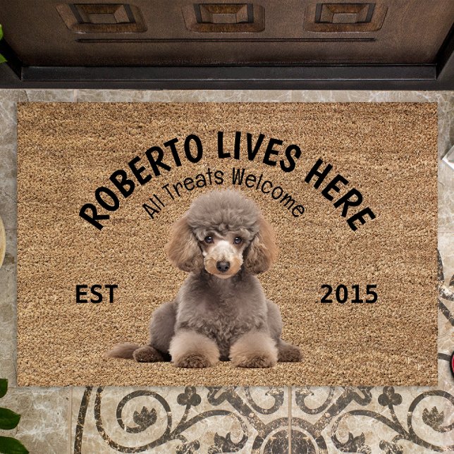 Poodle Personalised Dog Lover Doormat (Creator Uploaded)