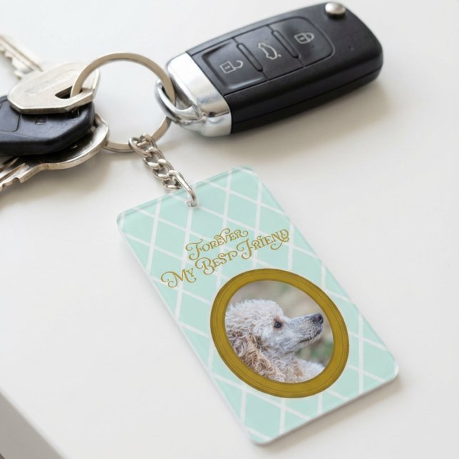 Poodle Photo Keychain – Forever My Best Friend (Creator Uploaded)