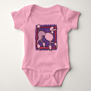 POODLE Pink baby Bodysuit