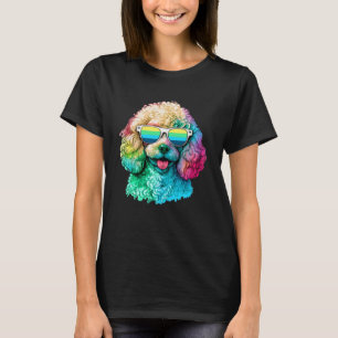 Poodle Pop Dog Mum Dog  Cute Poodle Puppy Girls T-Shirt