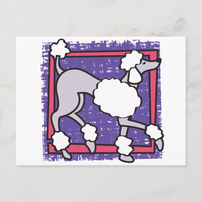 POODLE POSTCARD (Front)