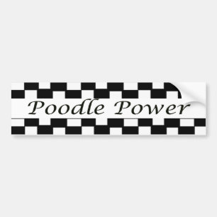 Poodle Power Bumper Sticker