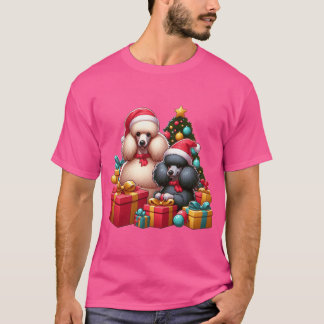 Poodle Present Pals Festive Hats and Gift Galore g T-Shirt