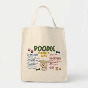 Poodle Property Laws 4 Tote Bag