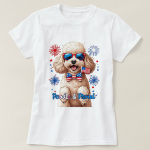 Poodle & Proud – 4th of July Dog T-Shirt