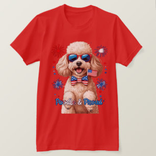 Poodle & Proud – 4th of July Dog T-Shirt