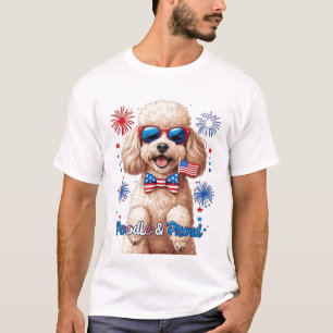 Poodle & Proud – 4th of July Dog T-Shirt