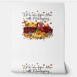 Poodle Pumpkin Vintage Truck Thanksgiving Funny Ha Wallpaper