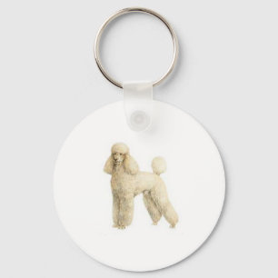 Poodle -- Puppy Clip Key Ring
