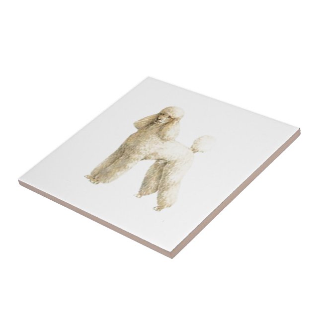 Poodle -- Puppy Clip Tile (Side)