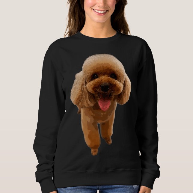 Poodle Puppy Dog Mini Toy Teacup      Sweatshirt (Front)