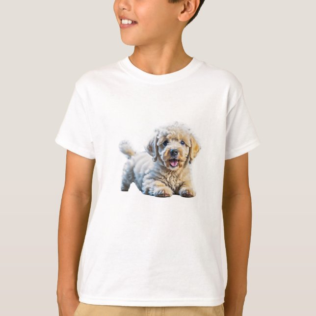 Poodle Puppy T-Shirt (Front)