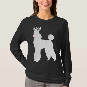 Poodle Reindeer Christmas Dog T-Shirt
