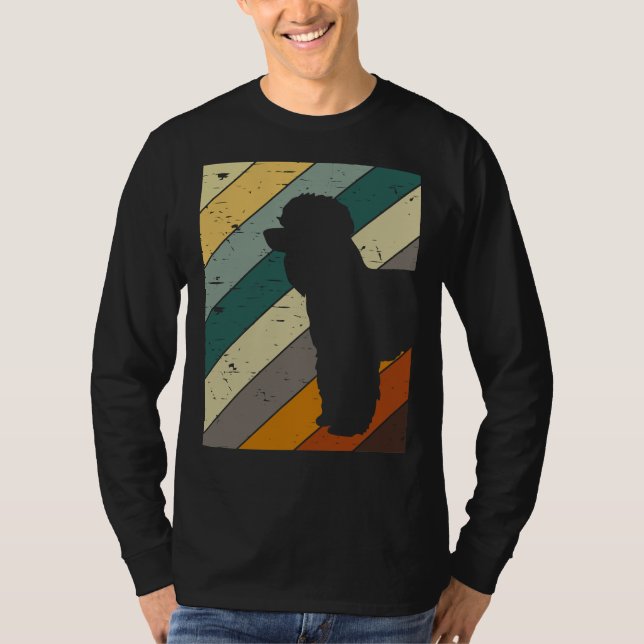Poodle Retro Style Dog Lover T-Shirt (Front)