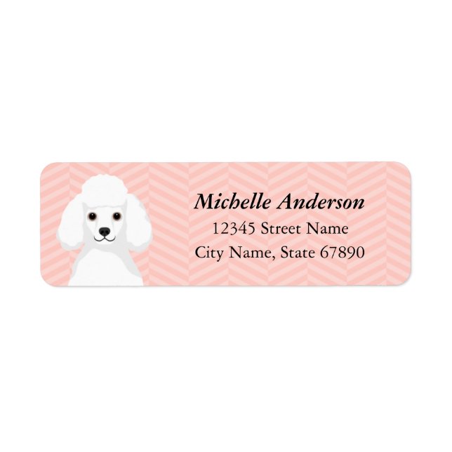Poodle Return Address Labels (Front)