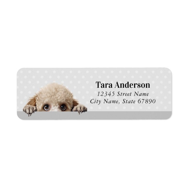 Poodle Return Address Labels (Front)