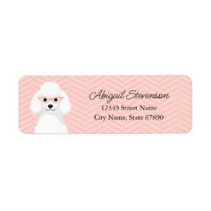 Poodle Return Address Labels
