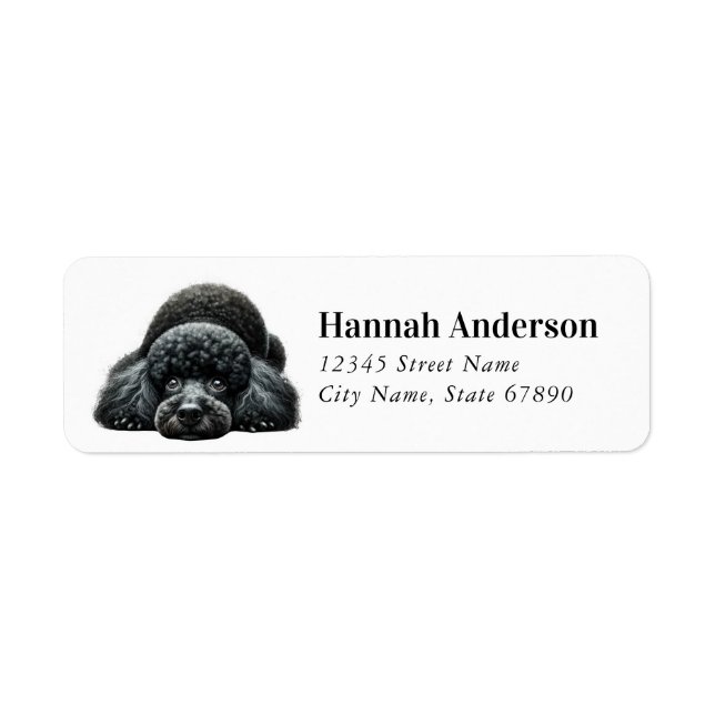 Poodle Return Address Labels (Front)