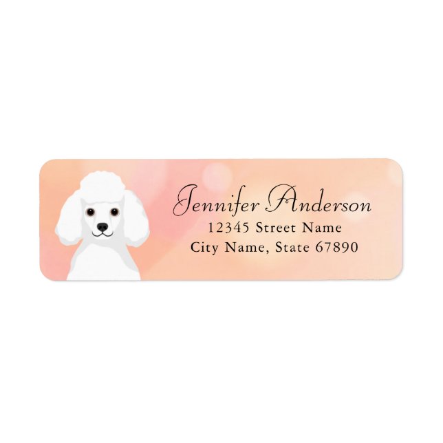 Poodle Return Address Labels (Front)