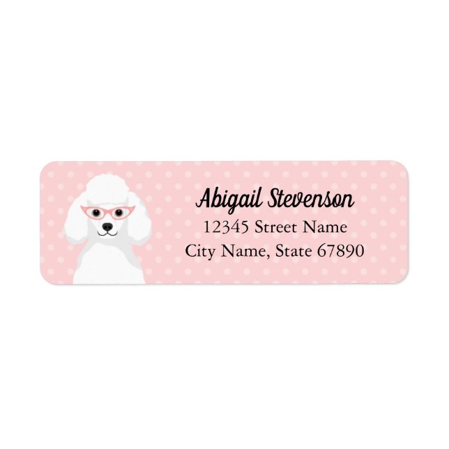 Poodle Return Address Labels (Front)