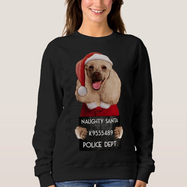 Poodle Santa Xmas Sweatshirt (Front)