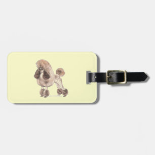 Poodle -- Show Coat Luggage Tag