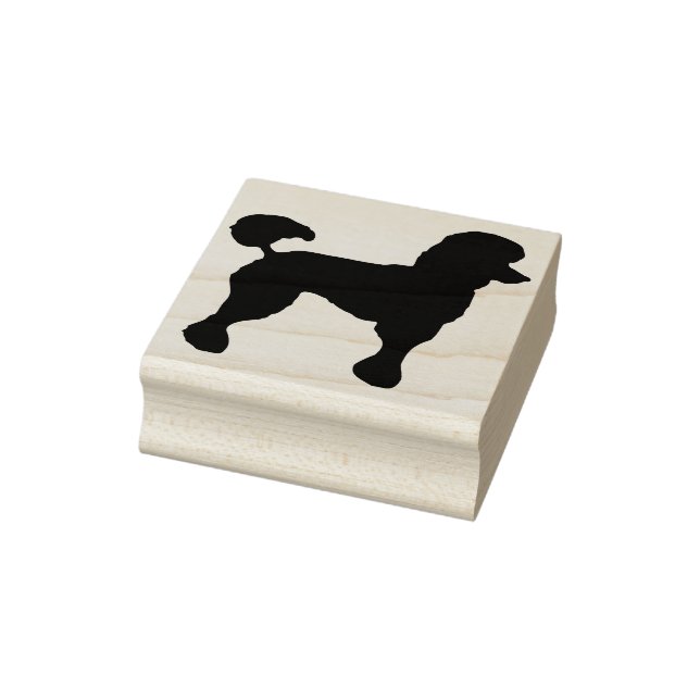 poodle silhouette art stamp (Stamp)