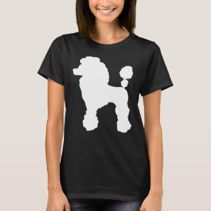 poodle silhouette  dog breeds    poodle outfit     T-Shirt
