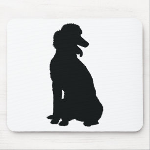 Poodle Silhouette Mouse Pad