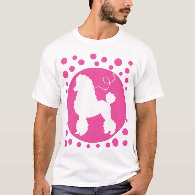 Poodle Skirt Shirt with Pink Polka Dots (Front)