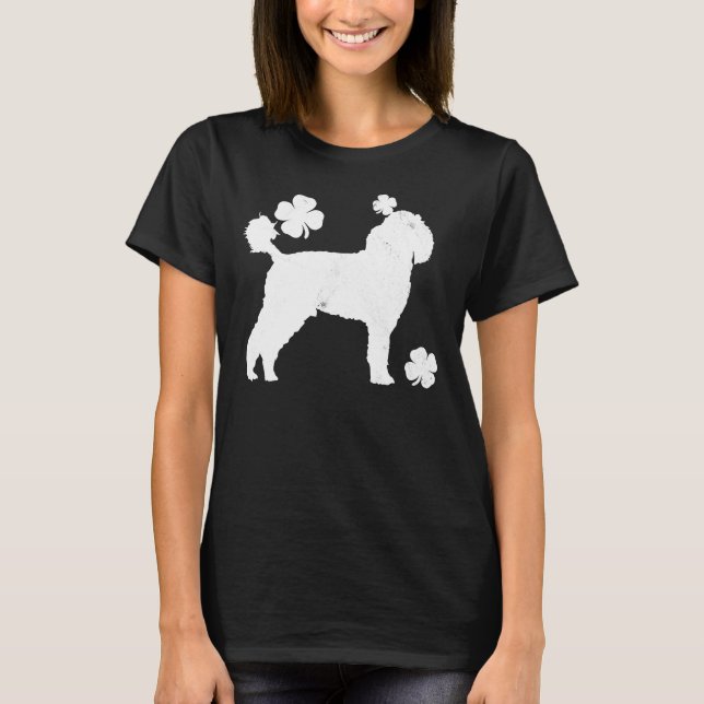 Poodle St  Patricks Day      T-Shirt (Front)