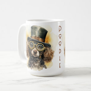 Poodle Steampunk Dog Coffee Mug