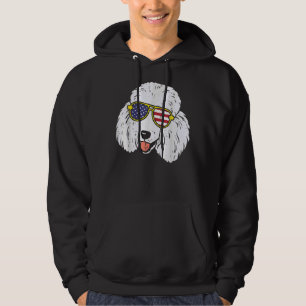 Poodle Sunglasses American Usa 4th Of July Fourth Hoodie