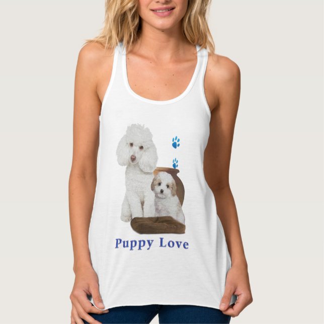 poodle-t-shirts singlet (Front)