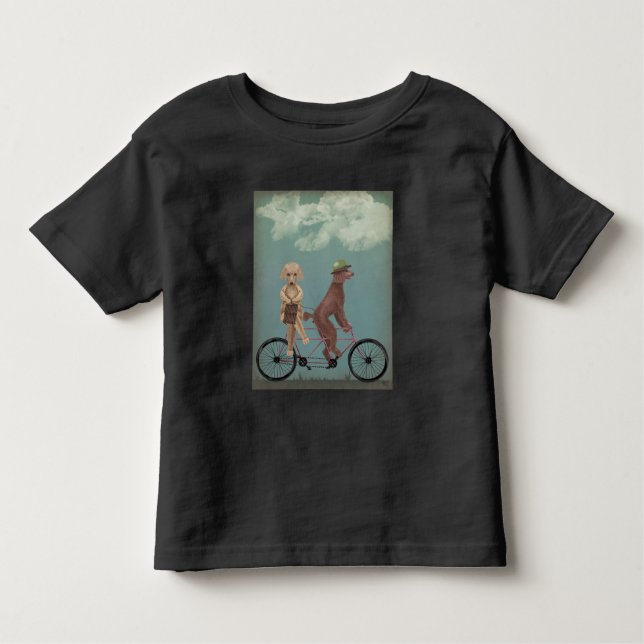 Poodle Tandem Toddler T-Shirt (Front)