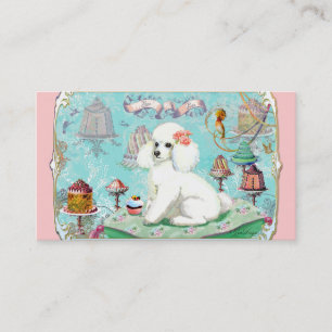 Poodle Tea Party Business Card