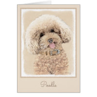 Poodle (Toy, Miniature) Painting Original Dog Art