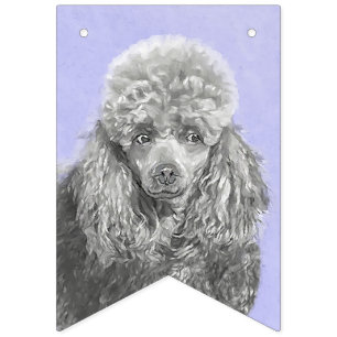 Poodle (Toy, Miniature) Painting Original Dog Art Bunting