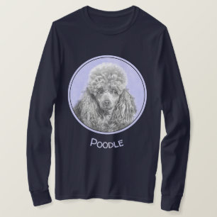 Poodle (Toy, Miniature) Painting Original Dog Art T-Shirt