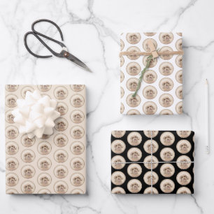 Poodle (Toy, Miniature) Painting Original Dog Art Wrapping Paper Sheet