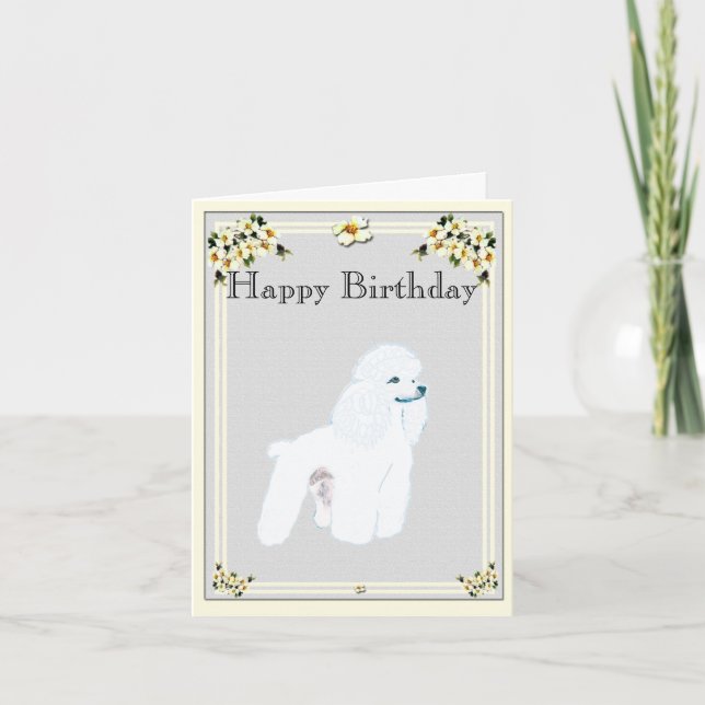 Poodle - Toy Poodle Card (Front)
