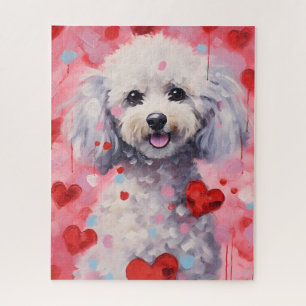Poodle Valentines day Jigsaw Puzzle