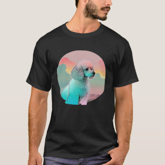 Poodle Vaporwave Retrowave Aesthetic T-Shirt