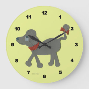 Poodle Wall Clock